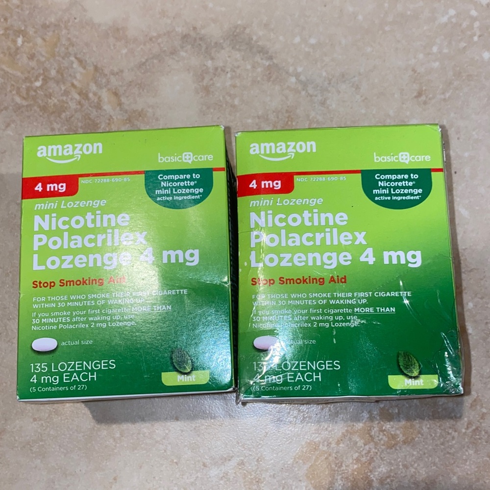 2 Nicotine 4mg 270 Lozenges of 10 Containers of 27 pcs Am@zon Mint Exp 07/27